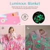 Glow in The Dark Blanket-50"×60"Soft Cozy Flannel Kids Throw Blanket Birthday Bedroom Decor for Girls Boys Age 2 3 4 + - 3 of 4