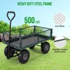 Heavy Duty Steel Garden Cart Folding Utility Wagon with Removable Cart Liner - 3 of 4