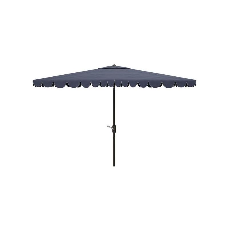 Venice 6.5 X 10 Ft Rect Crank Patio Outdoor Umbrella  - Safavieh, 1 of 2