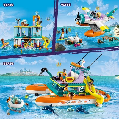 LEGO Friends Sea Rescue Boat Dolphin Building Toy 41734_2