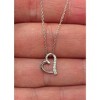 Pompeii3 Diamond Heart Shape Pendant 10K White Gold - 3 of 4