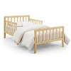 NicBex Modern Toddler Bed, Wooden Baby Bed Frame with 4 Side Guardrails and Slatted Deisgn for Boy and Girl - 3 of 4