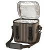 12" Soft Cooler Bag Gray Striped - National Tree Company - 3 of 4