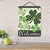 Courtside Market Welcome Clovers 12x16 Hanging Artboard with Twine - 2 of 3