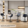 CAVINAS Swivel Bar Stools Adjustable Height,Industrial Counter Stools Set of 2,Modern Barstools with Backrest,23.6-31.9" Bar Stool for Kitchen Island - 4 of 4