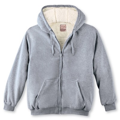 Collections Etc Ultra Soft Fleece Lined Zip-Up Hooded Sweatshirt