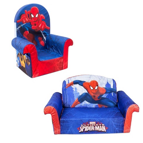Marshmallow Furniture Comfy Foam Toddler 2 In 1 Couch Chair Kids Furniture Package For Ages 2 Years Old And Up Marvel Spider Man Target