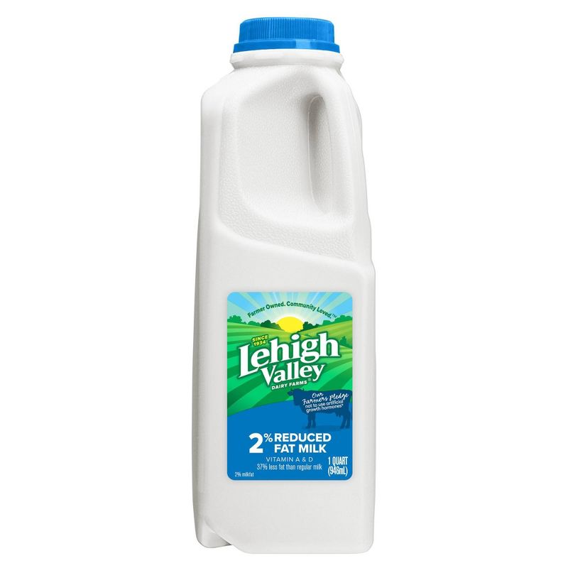 Lehigh Valley 2% Milk - 1qt, 1 of 7