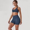 Anna-Kaci Active Women's High Waist Seamless Biker Shorts with Wide Waistband and Stretch Fit for Active Comfort - 3 of 4