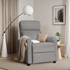 LACOO Corduroy Home Theater Recliner with Massage Backrest - 2 of 4