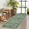 Vintage Style Area Rugs - Non-Slip Reversible Machine Washable Rug, Soft Boho Rug for Living Room Bedroom - 3 of 4