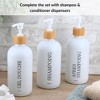 Matte Shampoo - Conditioner - Shower Gel Dispenser 17 fl oz (500ml) - 2 of 4