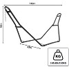 Heavy Duty Steel Hammock Stand, 550 lb Capacity, Adjustable Portable Hammock Frame with Chains & S-Hooks - 2 of 4