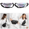 Unique Bargains Stylish Multi-Color Iridescent Holographic Sports Waist Bag 1 Pc - 2 of 4