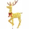 JOYFY 5.5 FT Reindeer Christmas Yard Lights Outdoor Decoration, 150 LED Lighted Christmas Deer Yard Lights for Yard Garden Lawn, Golden Buck Decor - 4 of 4