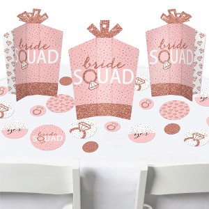 Big Dot of Happiness Bride Squad - Rose Gold Bridal Shower or Bachelorette Party Decor and Confetti - Terrific Table Centerpiece Kit - Set of 30 - 1 of 4