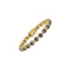 Ivy Sharpe 14K Gold Over Brass Simulated Gemstone Bracelet - 3 of 3