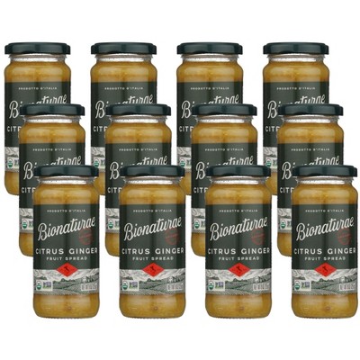 Bionaturae Organic Citrus Ginger Fruit Spread - Case of 12/9 oz