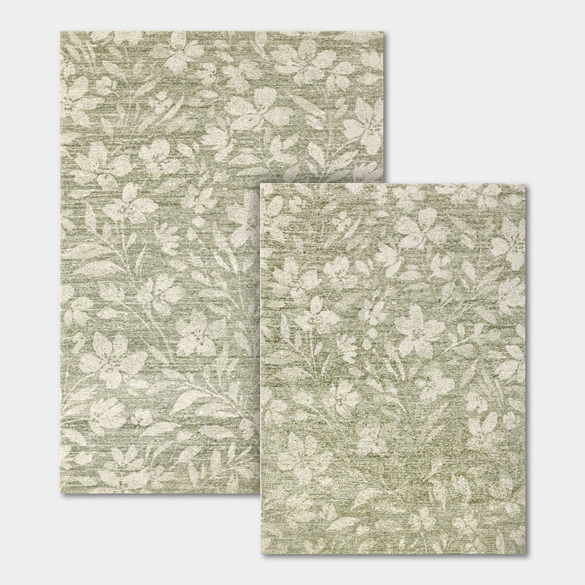 Botanical Flatweave Area Rug Green - Threshold™