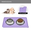Kumasinova 22" x 14" Waterproof Pet Feeding Mat for Cat Dog Water Bowl with BPA Free Dogs Cats Food Mats Prevent Spill - 3 of 4