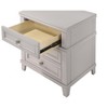 Vynxaria 3-Drawer Storage Unit with USB Charging Port, Poplar Solids, Custom Hardware - 4 of 4
