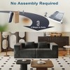 TiramisuBest Modular Sectional Couch, 2-Seat Boneless Sofa with Deep Seat, High-Density Memory Foam Sofa for Living, Bedroom, Apartment, Grey - 2 of 4