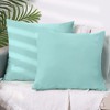 Unique Bargains Soft Solid Color Hidden Zippers Pillowcases for Bed Sofa 4 Pcs - 2 of 4