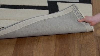 Handmade Tufted Wool Abstract Runner Rug, 2'6" x 14'