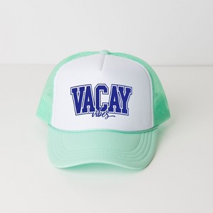 Simply Sage Market Varsity Vacay Vibes Adult Foam Trucker Hat - 1 of 1