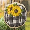 Check Pumpkin and Sunflowers Hooked Door Decor - 4 of 4