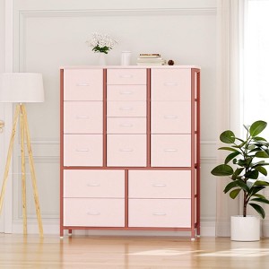 15 Drawers Dresser for Bedroom, Tall Dressers & Chest of Drawers for Hallway, Entryway, Storage Organizer Unit with Fabric - 1 of 4