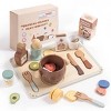 ROBOTIME Play Food And Toy Kitchens, Wooden Play Food Set, Pretend Play, Food Toys, Play Kitchen Accessories, Multicolored, 8.86"*12.01"*3.35" - 2 of 4