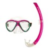 Hawaii Divers Guppy Kids Snorkel Combo – Pink/Green (4+) - 2 of 3