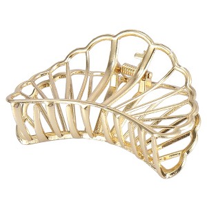 Unique Bargains Women's Metal Hair Clips Hair Barrettes Shell Shaped Claw for Fashion Accessories 2.8 Inch - 1 of 4