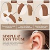 MEDca Hearing Aid Protectors and Clip, Corded Fabric Cover with Clasp Protects from Dirt Dust Sweat & Moisture Reduces Wind Noise & Prevents Loss - 2 of 4