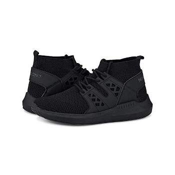 Members Only Men's Knit Sock Mesh Fashion Sneaker - Gray - 11 : Target