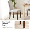 Okak Set of 2 PU Upholstered High Back Dining Chair with Nailhead Trim,Armless Accent Dining Chairs for Dining Room,Kitchen - 3 of 4