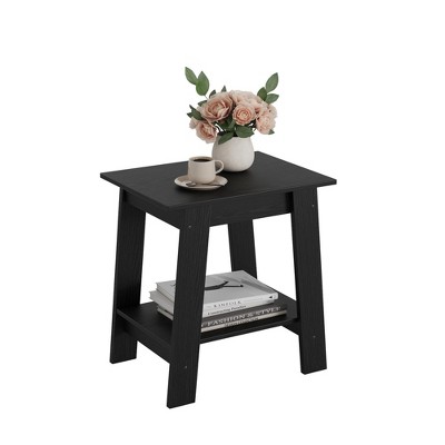 End Table, Small Side Table, Nightstand with 5-Tier Storage Shelf for Living Room, Bedroom