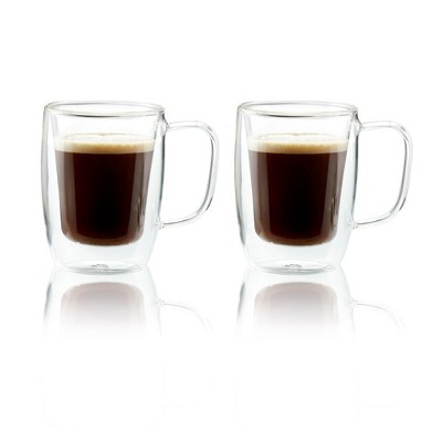 Henckels Double-Wall Glassware 2-pc 4.5oz. Double Espresso Mug Set