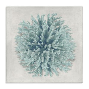Stupell Industries Coral Ball Blue Sea Beach Design, 17" x 17" - 1 of 4