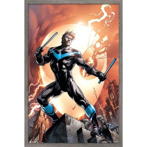 Trends International DC Comics - Nightwing - Fire Framed Wall Poster Prints - 1 of 4