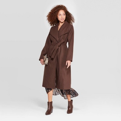 womens long wrap coat