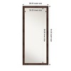 28" x 64" Wildwood Framed Full Length Floor/Leaner Mirror Brown - Amanti Art - image 4 of 4
