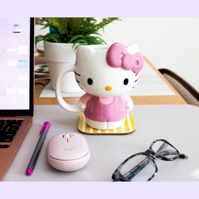 Hello Kitty 3D Sculpted Ceramic Mug with Pink Bow
