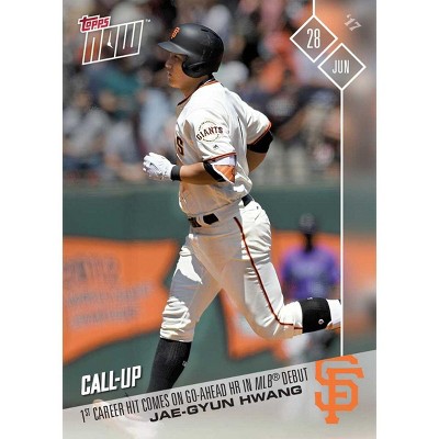 Topps MLB SF Giants Jae-Gyun Hwang #305 2017 Topps NOW Trading Card