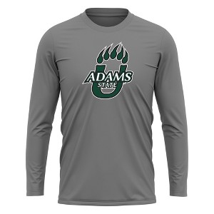 Adams State University Adult Sport Long Sleeve Shirt Primary Logo, Athletic Heather - 1 of 4