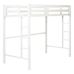 Twin Premium Deluxe Metal Loft Bed - Saracina Home - 1 of 4