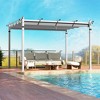 Tangkula 12' x 10' Outdoor Pergola w/ Retractable Canopy Aluminum Frame Anchors Patio - 2 of 4