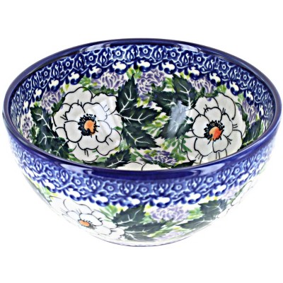 Blue Rose Polish Pottery 408 Kalich Cereal Bowl