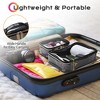 Byootique Set of 2 Clear Makeup Bag Cosmetic Organizer Travel Toiletry Pouch Handle Zipper for Makeup Artist Black - 4 of 4